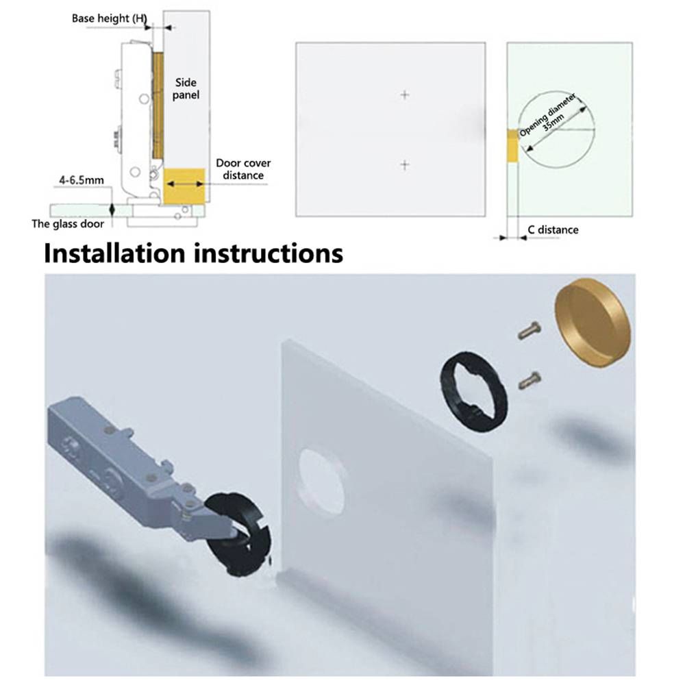 2 uds., útil, sin agujero, acc - Furniture And Hardware Supplies reseña y precio