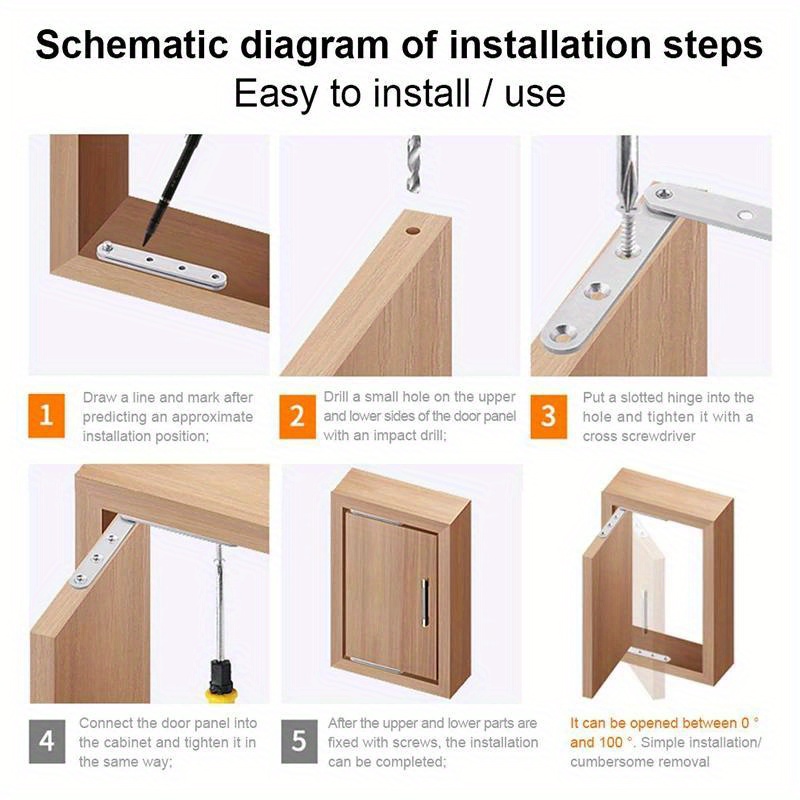 Bisagra de puerta con conector - Furniture And Hardware Supplies reseña y precio